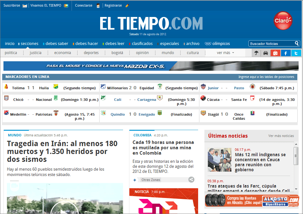 The Latest World and Regional News in Colombia - El Tiempo