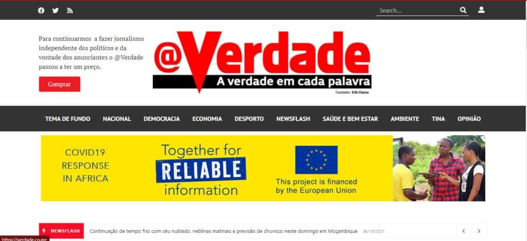 Latest Local and World News in Mozambique - Verdade