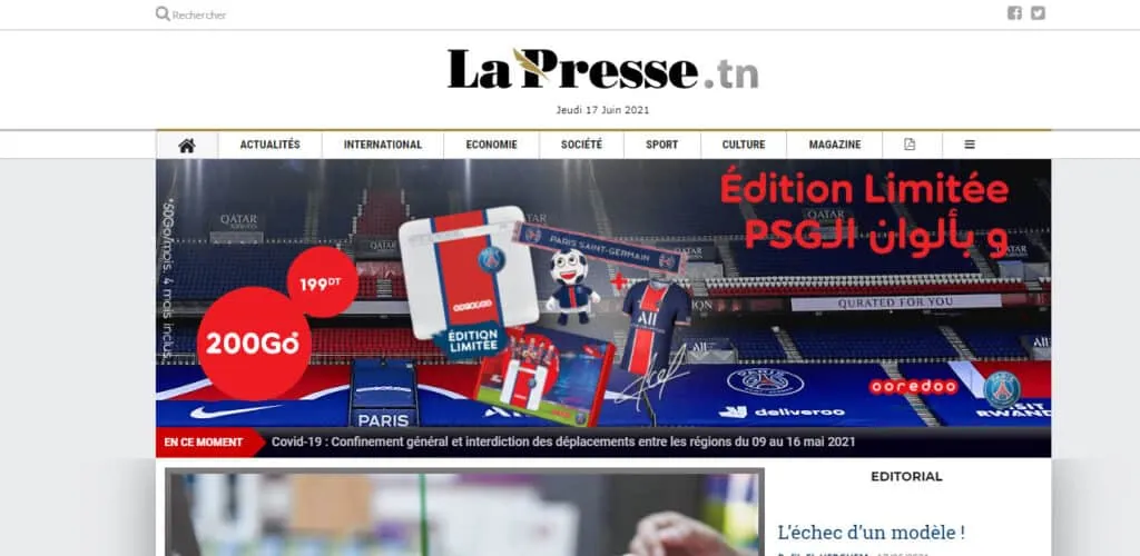 Latest Local and World News in Tunisia - lapresse