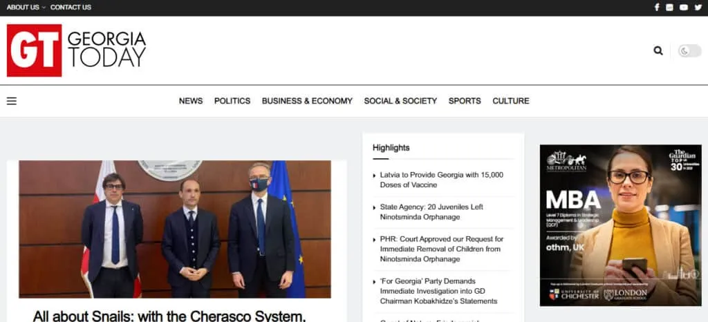 Latest Regional and World News in Georgia - Georgia Today