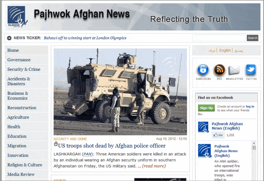 Afghanistan News Today - Pajhwok Afghan News – Reflecting the Truth