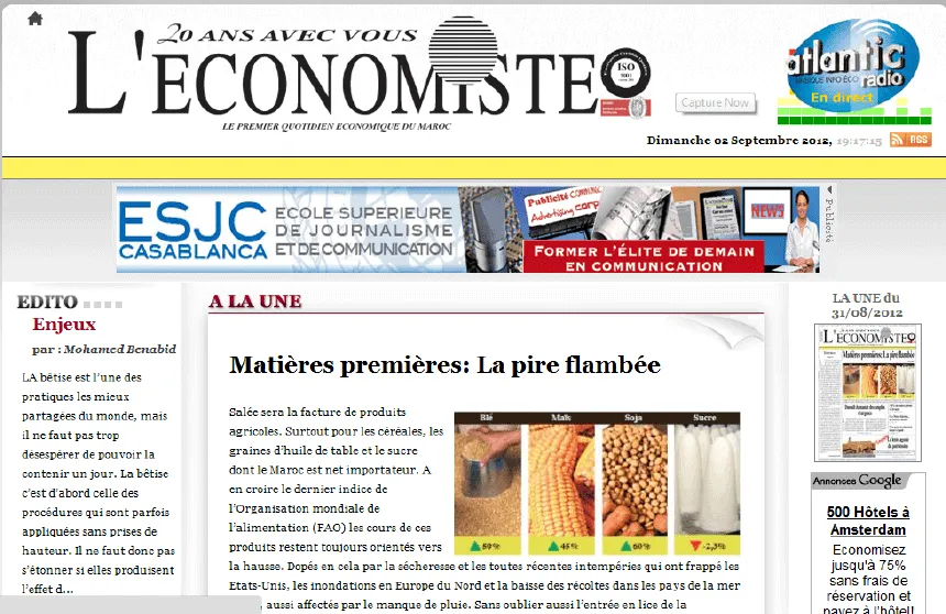 Latest Local and World News in Morocco - L'Économiste