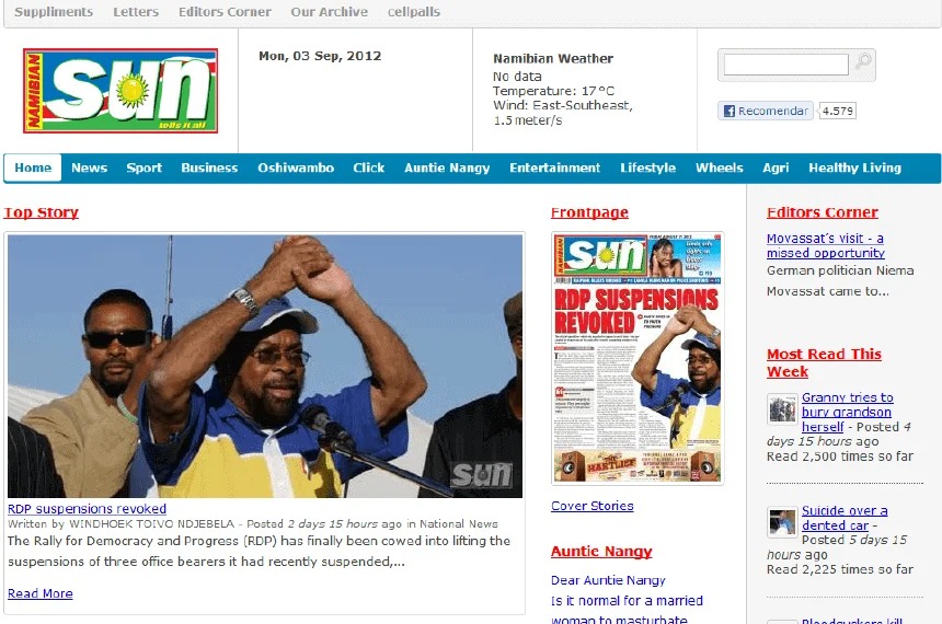 Latest Local and World News in Namibia - The Namibian Sun
