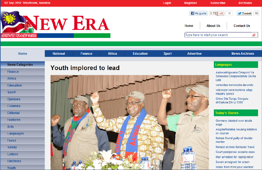 Latest Local and World News in Namibia - The New Era