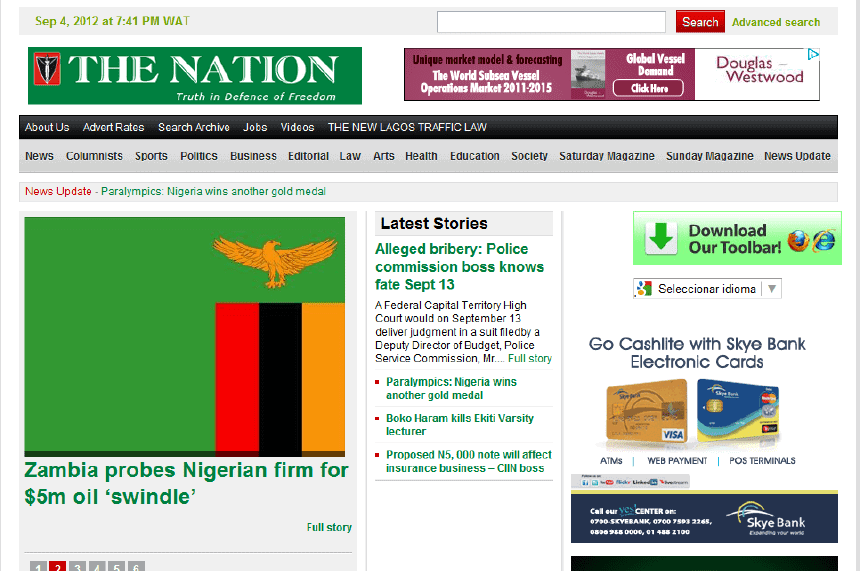 Latest Local and World News in Nigeria - The Nation
