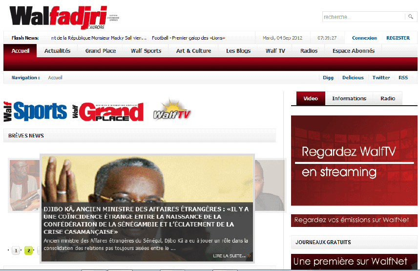 Latest Local and World News in Senegal - WalFadjri