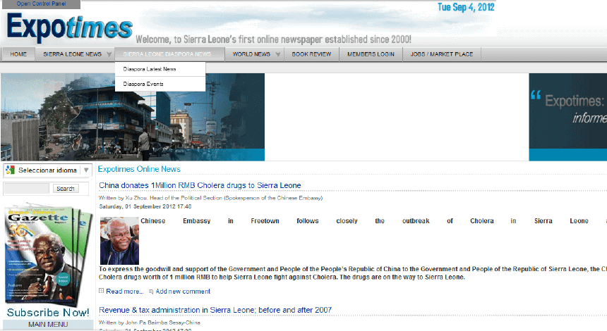 Latest Local and World News in Sierra Leone - EXPO Times News Portal