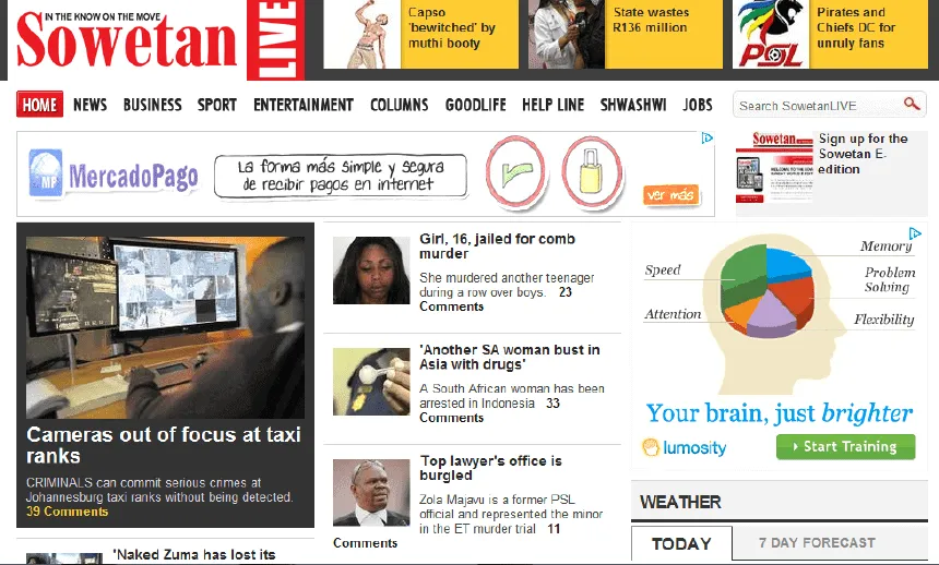 Latest Local and World News in South Africa - The Sowetan