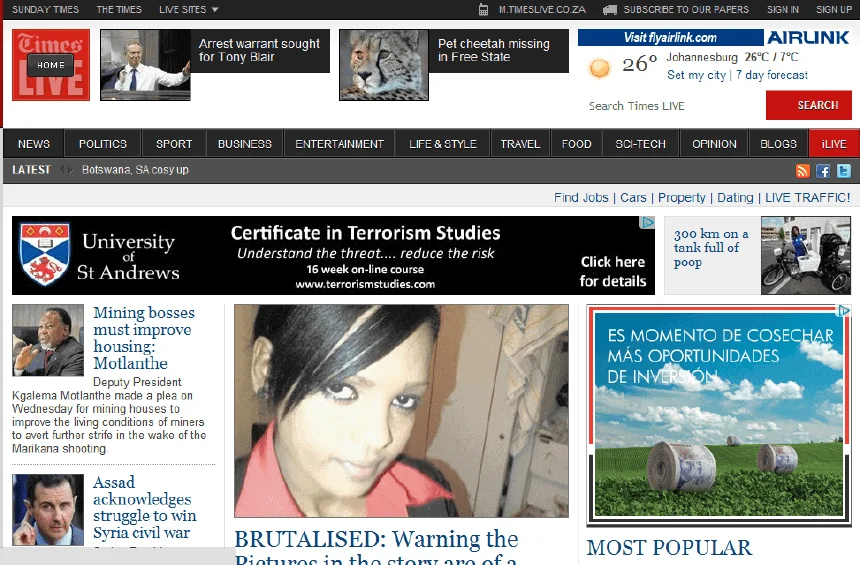 Latest Local and World News in South Africa - The Sunday Times