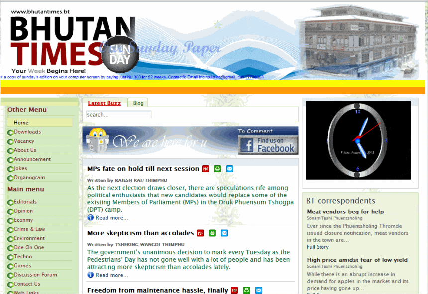 Bhutan News Today
