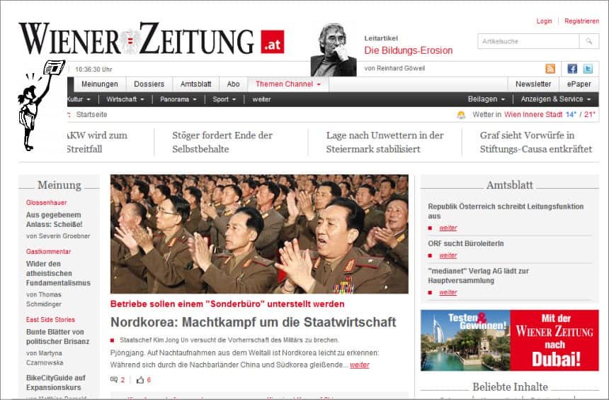 Latest World and Regional News in Austria - Wiener Zeitung