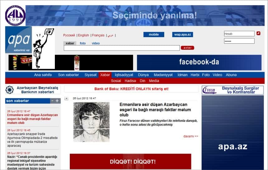 Latest World and Regional News in Azerbaijan - The Azerbaijan Press Agency (APA)
