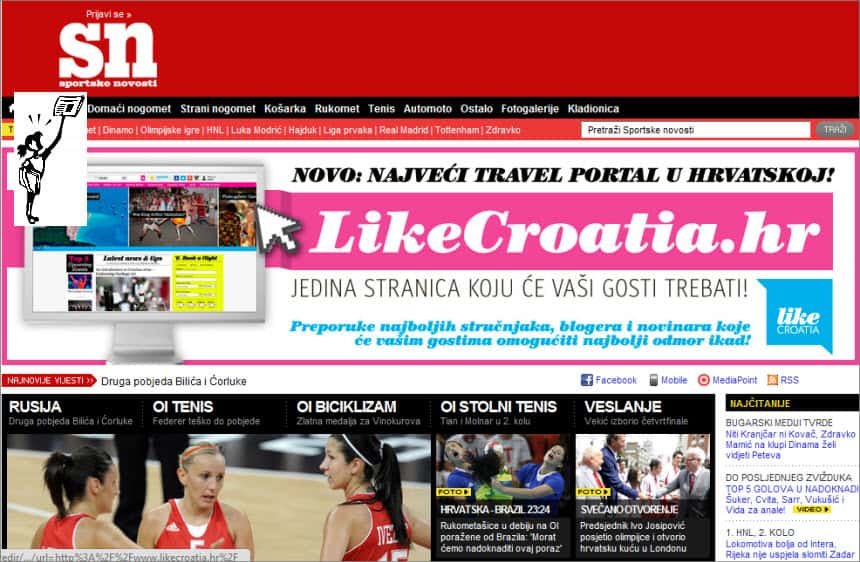 Latest World and Local News in Croatia - Newspaper Sportske novosti