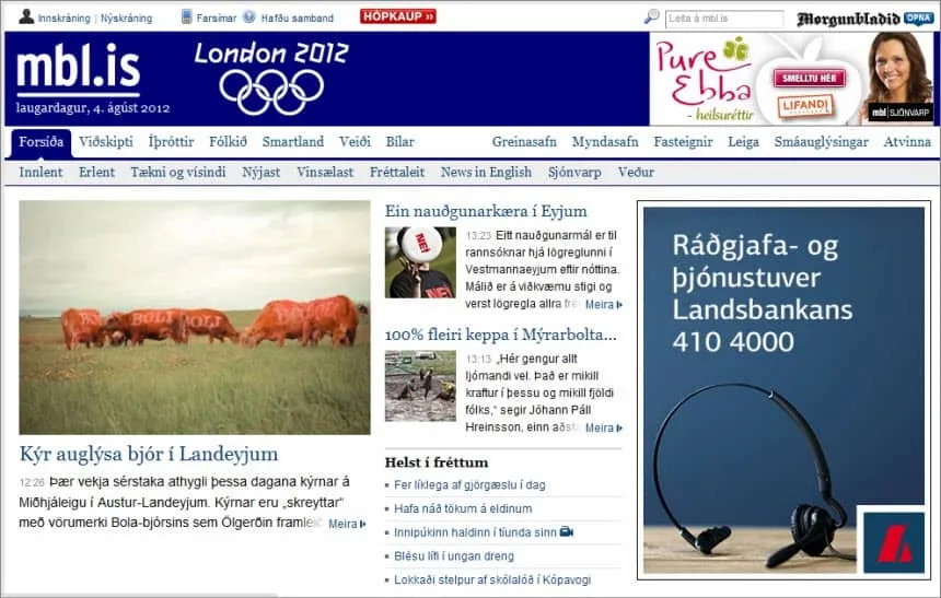 Latest World and Local News in Iceland - Newspaper Morgunblaðið