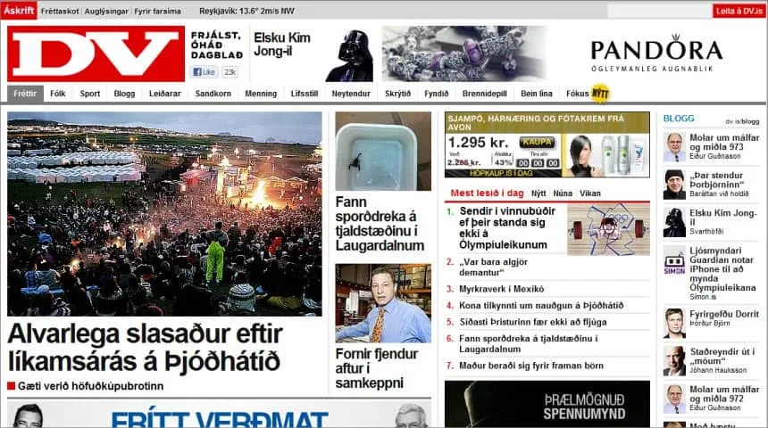 Latest World and Local News in Iceland - Newwpaper Dagblaðið Vísir