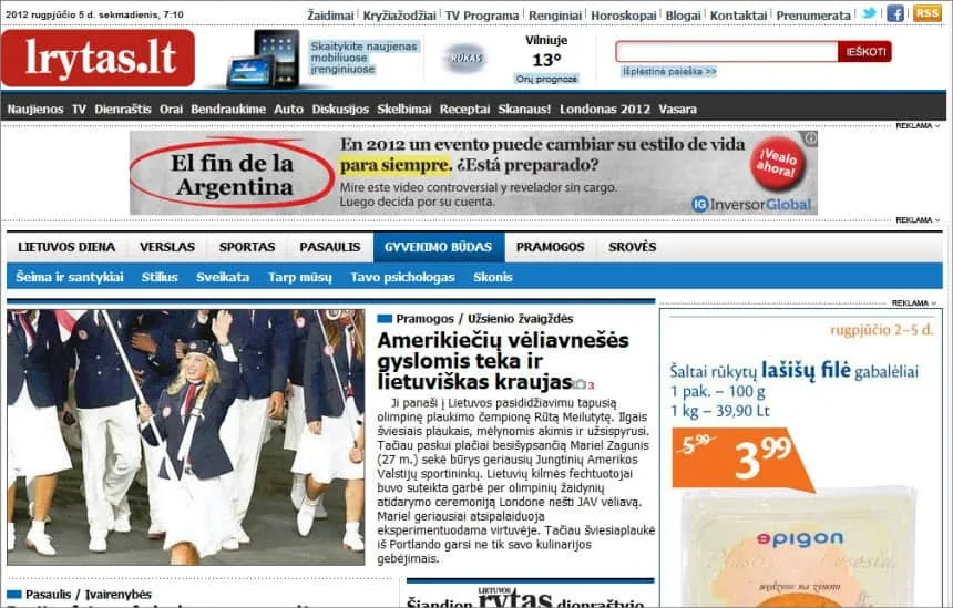 Latest World and Local News in Lithuania - Lietuvos rytas.