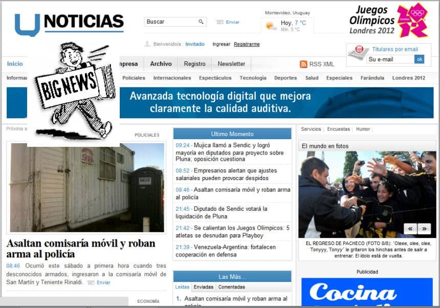 Latest World and Regional News in Uruguay - Últimas Noticias